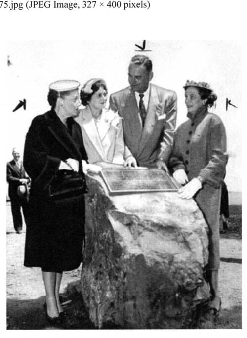 Rededication Ceremony honoring Mrs. Madie D. Brown on Mount Davidson; photograph; 1955