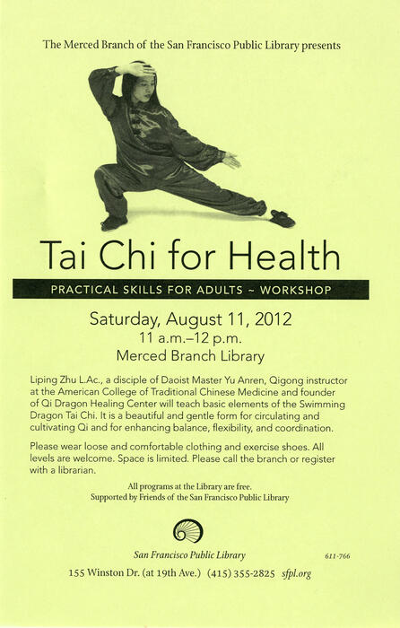 Tai Chi for Health flyer