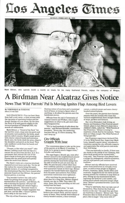 A Birdman Near Alcatraz Gives Notice