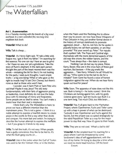 The Waterfallian, Volume 3 number 7.75, July 2004