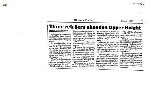 Three Retailers Abandon..., Western Edition, February 1997