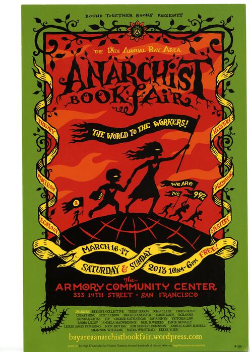 18th Annual Bay Area Anarchist Book Fair, March 2013, Poster