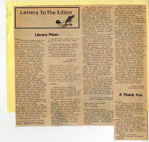 Letters to the Editor April 1980