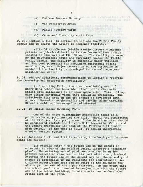 Potrero Hill Neighborhood Improvement Draft December 1977 (6 of 12)