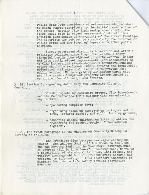 Potrero Hill Neighborhood Improvement Draft December 1977 (8 of 12)