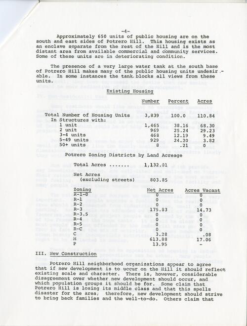 A Background Report for the Residential Zoning Study prepared by the San Francisco Department of City Planning (p. 4 of 7), May 5, 1975.