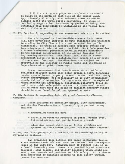 Potrero Hill Neighborhood Improvement Draft December 1977 (7 of 12)