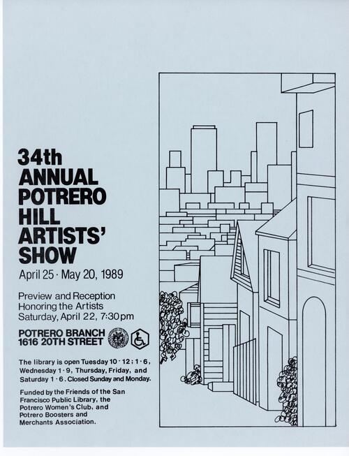 34th Annual Artists' Show, Program Flyer