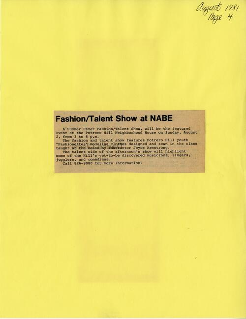 Fashion-Talent Show at NABE