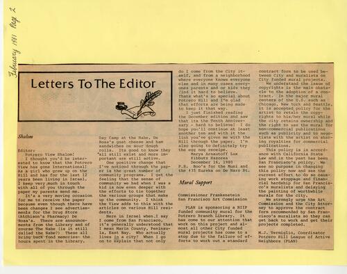 Letters to the Editor February 1981