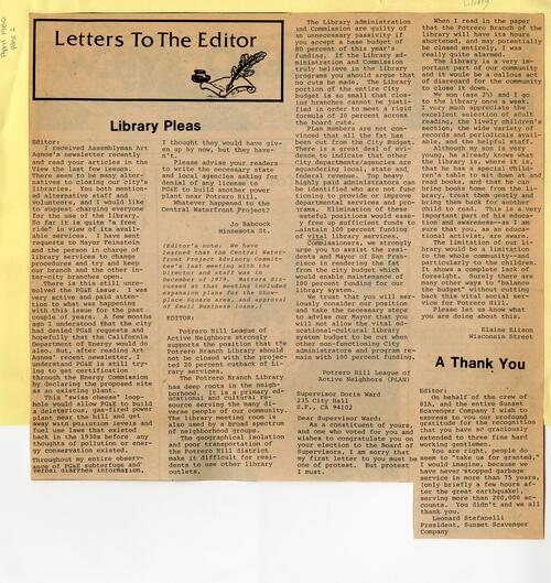 Letters to the Editor April 1980