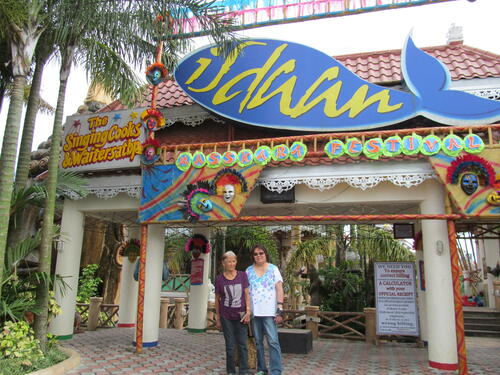 [Adoracion and Rita at Isdaan Restaurant in Calauan, Laguna, Philippines]