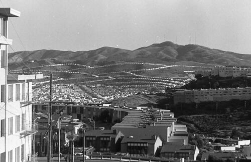 [View from Diamond Heights looking south toward San Bruno Mountain]