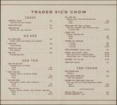 Trader Vic's Chow menu descriptions