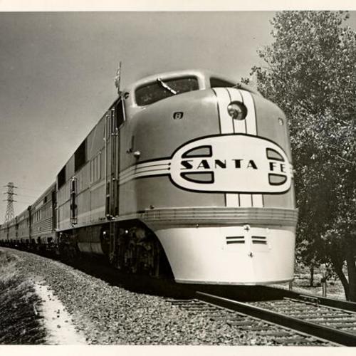 [Santa Fe Railway Company streamliner "Golden Gate"]