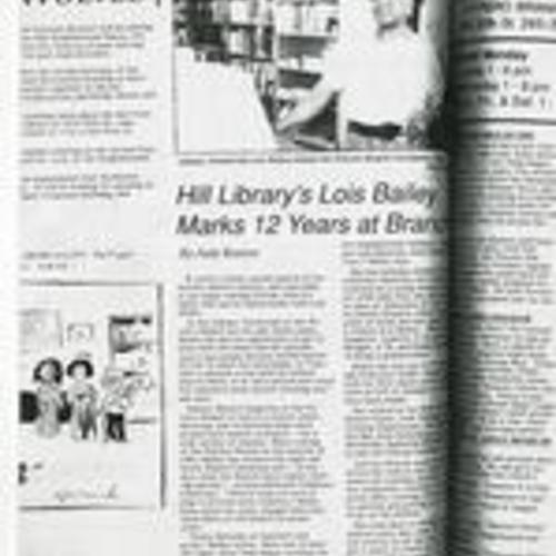 "Hill Library's Lois Bailey." Potrero View, 1993