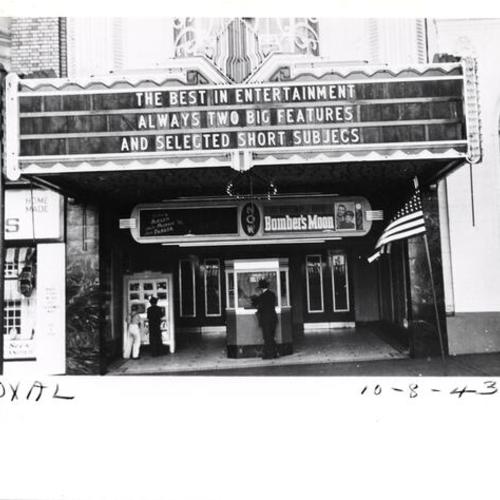 [Exterior of the Royal theater]