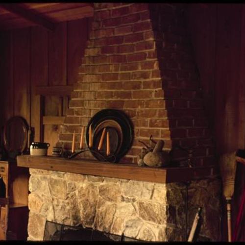 Exhibit with fireplace