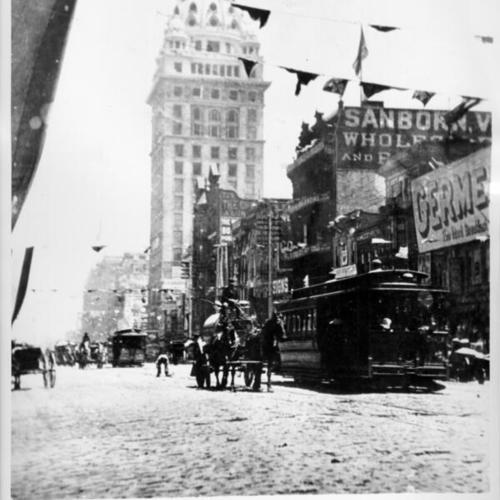 Market street, east of Grant avenue, September 9, 1900