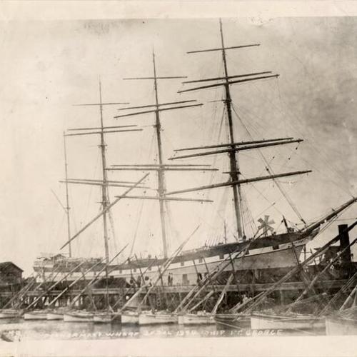 [Iron sailing ship "Fort George" at Fisherman's Wharf of San Francisco]