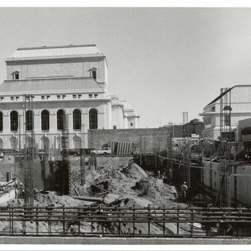[Construction of addition to War Memorial Opera House]