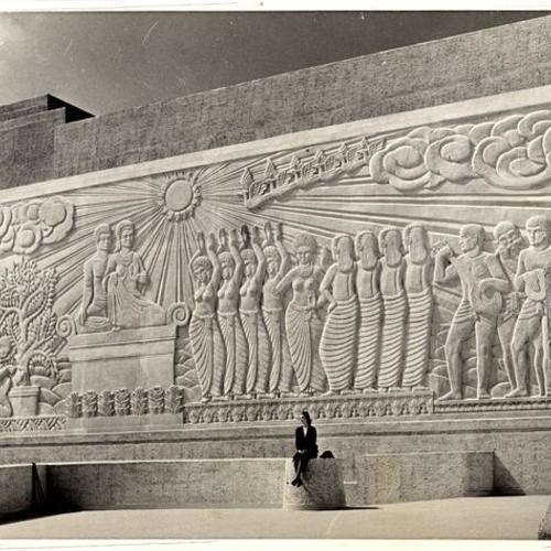 [Bas relief 'Dance of Life' by sculptor Jacques Schnier, Golden Gate International Exposition on Treasure Island]
