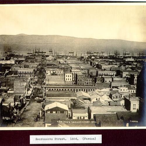 View Down Sacramento St. 1856.