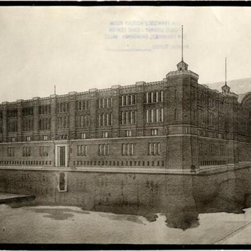 [Drawing of National Guard State Armory]