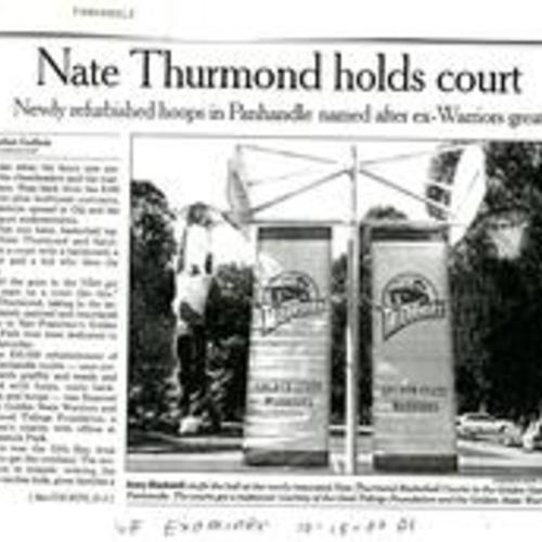 Nate Thurmond Holds Court..., SF Examiner, Oct. 15 2000, 1 of 3