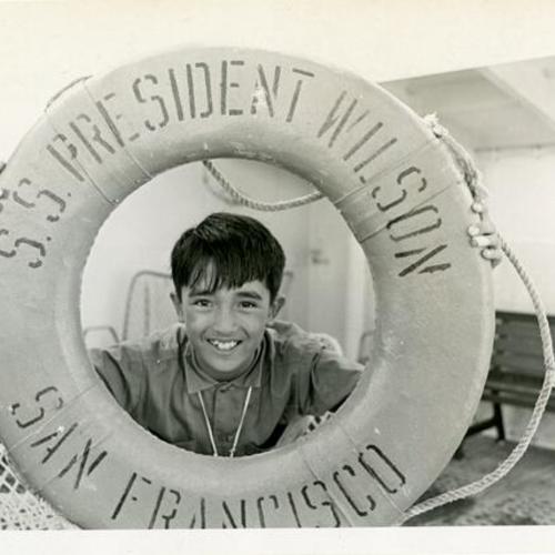 [Edgar aboard SS President Wilson Ship on the way to the Philippines]