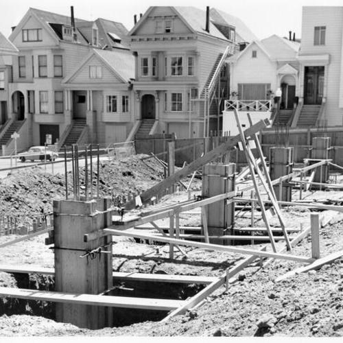 [Foundation of San Francisco Old Age Hospital (old site of S. F. Waterworks), Prosper and 18th streets]