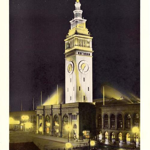 Ferry Building at night, San Francisco