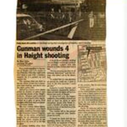 "Gunman Wounds 4 in Haight Shooting", San Francisco Examiner, September 1990