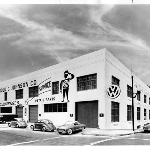 [Service department of the Reynold C. Johnson Company, Volkswagen distributor]