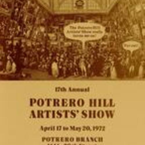 17th Annual Artists' Show, Program Flyer