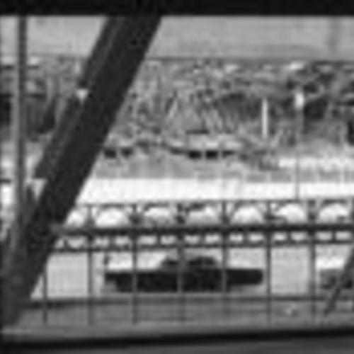 [Demolished building seen from a window, might be window of Embarcadero Hotel]