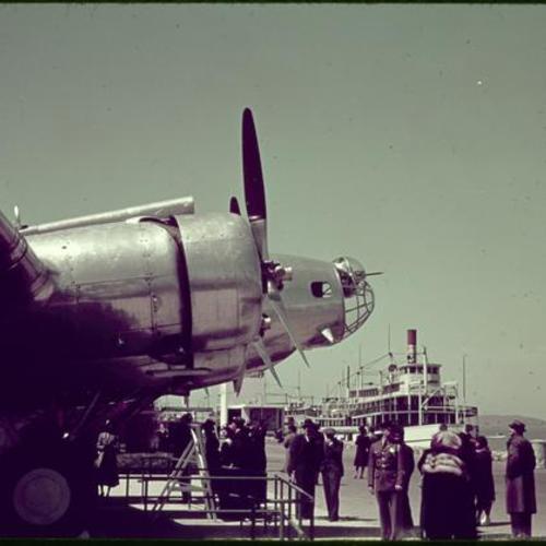 Boeing B-17 on display