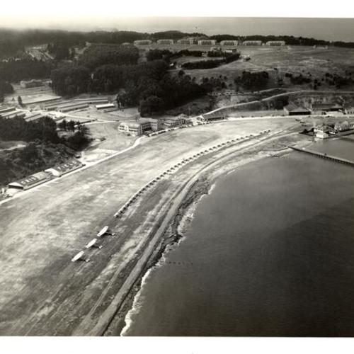 [Aerial view of airport at Crissy Field, Presidio of San Francisco]