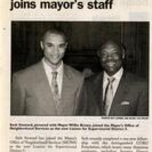 New Liaison for District 5 Joins Mayor's Staff, San Francisco Observer, October 2000