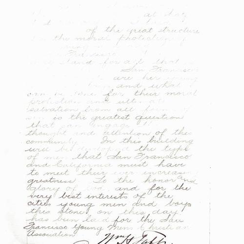 Letter from President William Howard Taft