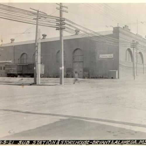 Sub Station & Storehouse - Bryant & Alameda. M.S.R.R.