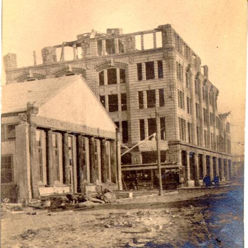 [Chas. C. Moore Co. Engineers building after the earthquake and fire of 1906]