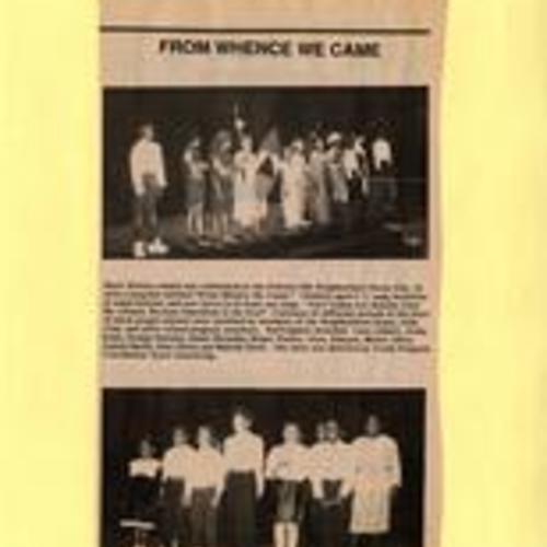 From Whence We Came, March 1990