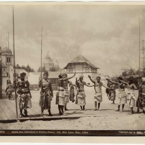 8304. South Sea Islanders in native dance. Cal. Mid. Inter. Exp., 1894.