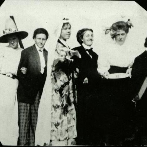 [A wedding of two women getting married in 1910]
