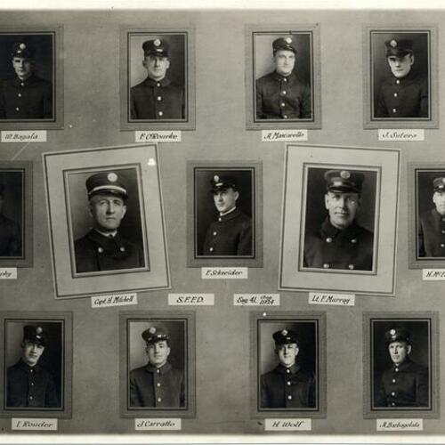 [Portraits of firemen from Engine 41]