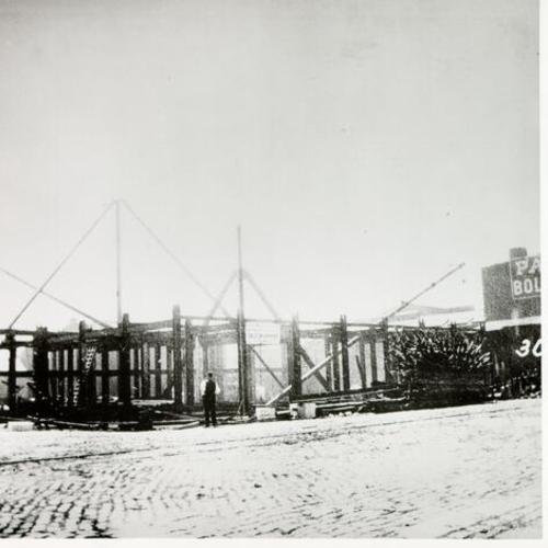 [Construction of the Folger's Coffee building]