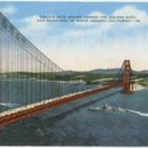 [Golden Gate Bridge Across the Golden Gate, San Francisco to Marin County, California -- 28]