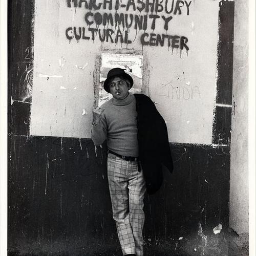 [Jack Micheline at Haight and Cole street]