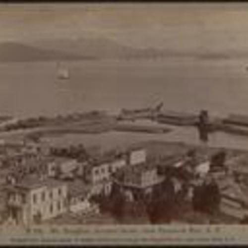 Mt. Tamalpais, Alcatraz Island,from Telegraph Hill, S.F.